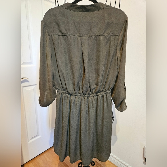 Long Sleeve Chiffon Mini Dress - Picture 2 of 2
